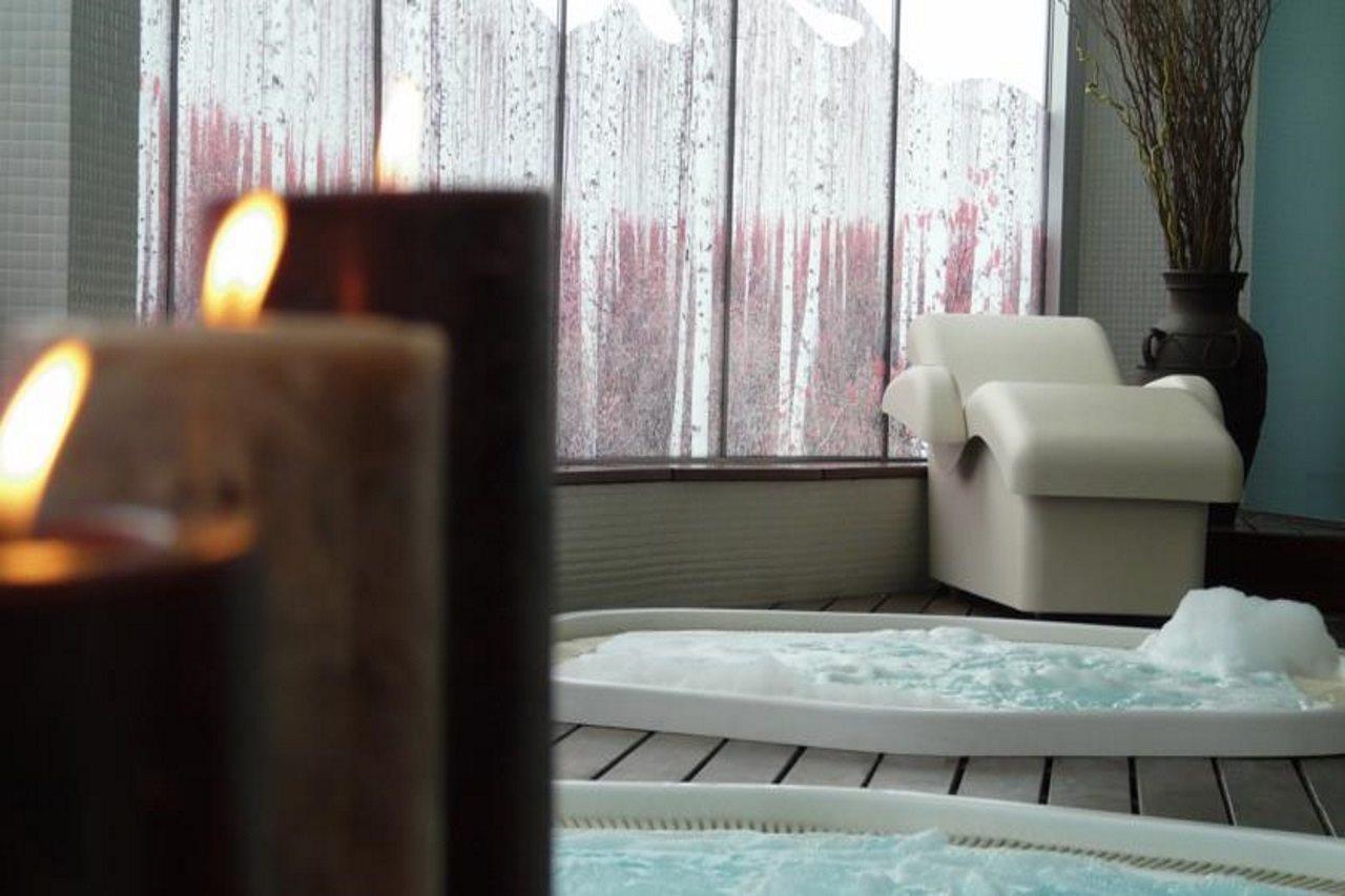 Gran Hotel Lakua Vitoria-Gasteiz Eksteriør billede A spa